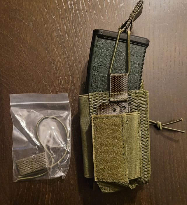 Ładownica AR/AK + 9mm, molle, ranger green