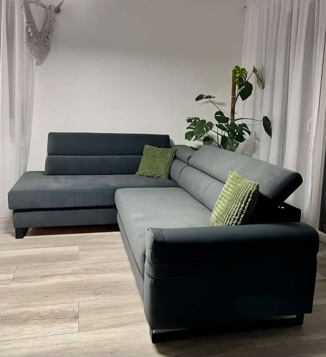 Nowoczesny narożnik z funkcją spania Lewy