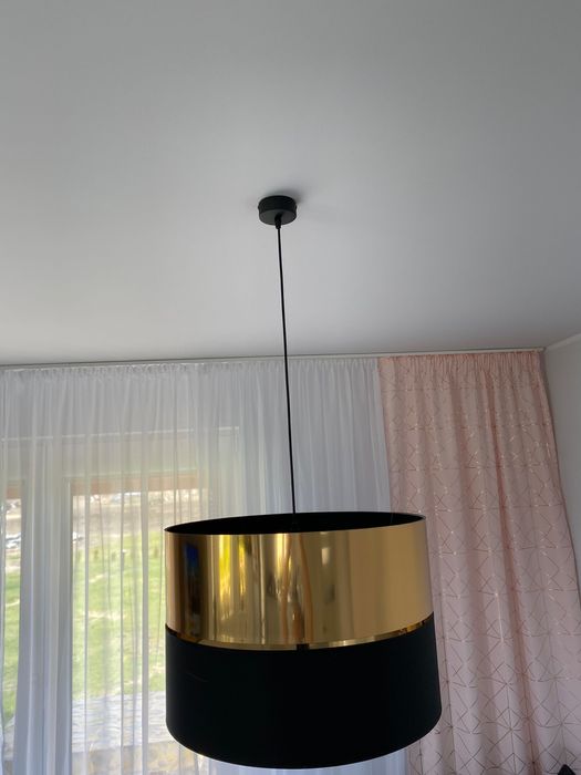 Lampa wisząca złoto czarna