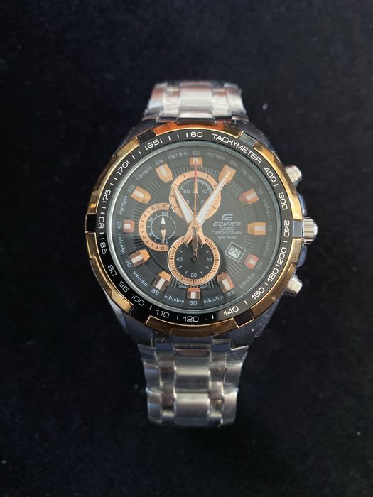 NOWY ! Zegarek meski casio edifice ef 539 gold zloty !