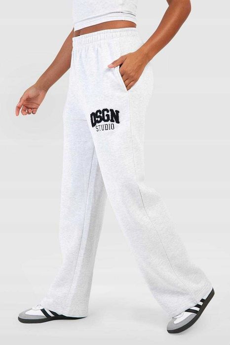 Jasnoszare spodnie dresowe Boohoo L/XL