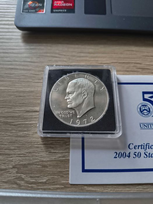 Monety USA Dolar Eisenhover set state quarters