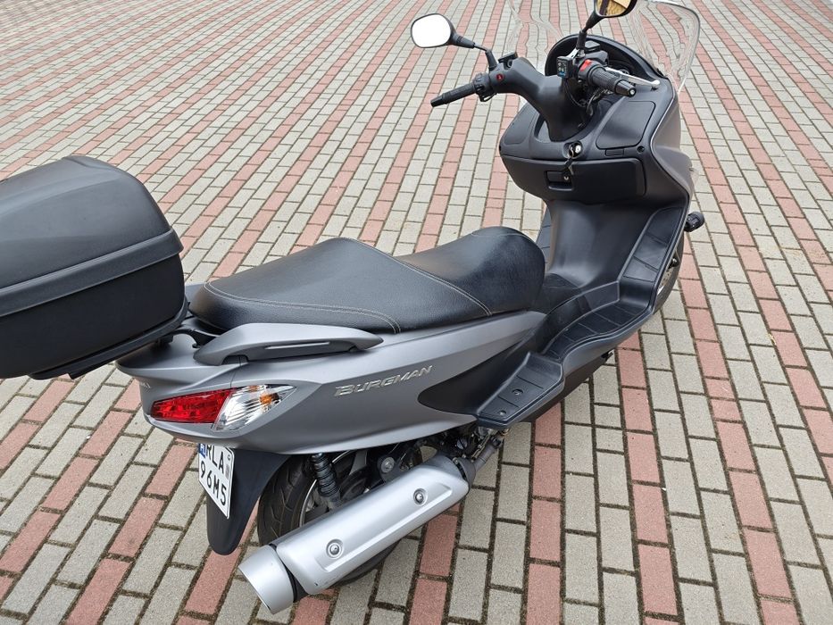 Suzuki Burgman 125 ABS 2015 kat. B • Grzane manetki • Super stan