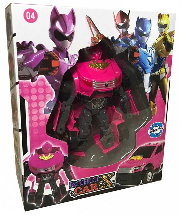 Zestaw 3 sztuk transformer robot