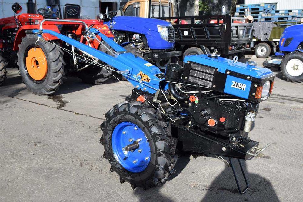 Мотоблок Зубр JR-Q78 ПЛЮС (8 к.с.) дизель! фреза 100 см!