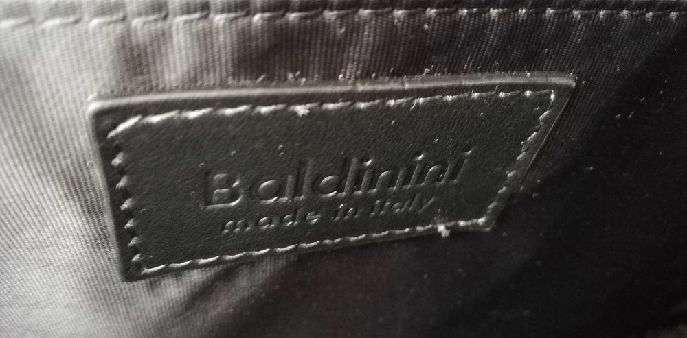 Nowa skórzana torba biznesowa na laptopa Baldinini