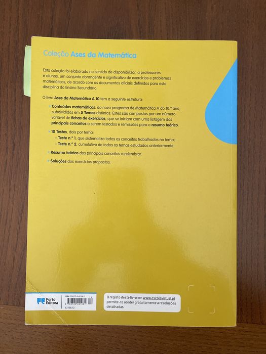 Livros ASES de MAT. A de 11° e 12° anos