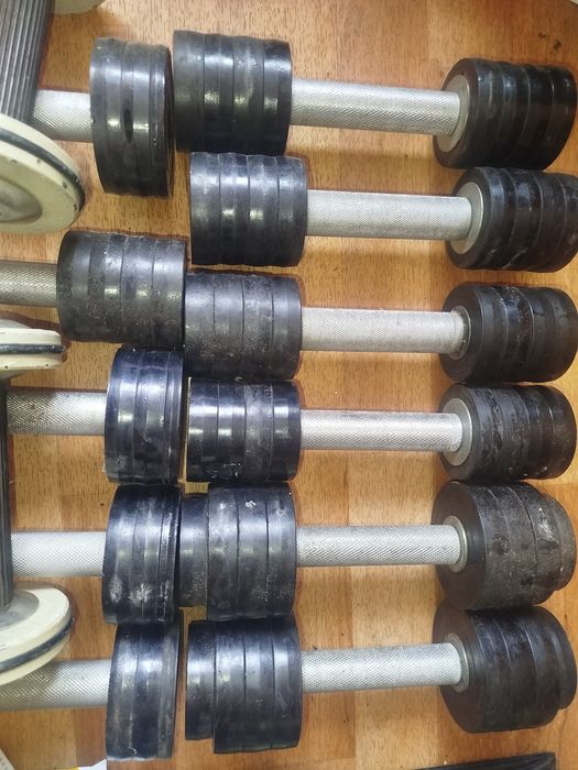 Разборные гантели в резине СССР 2, 3.5, 5 кг.