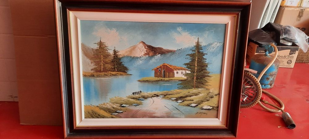 Pintura a óleo como nova 91cm x 71cm