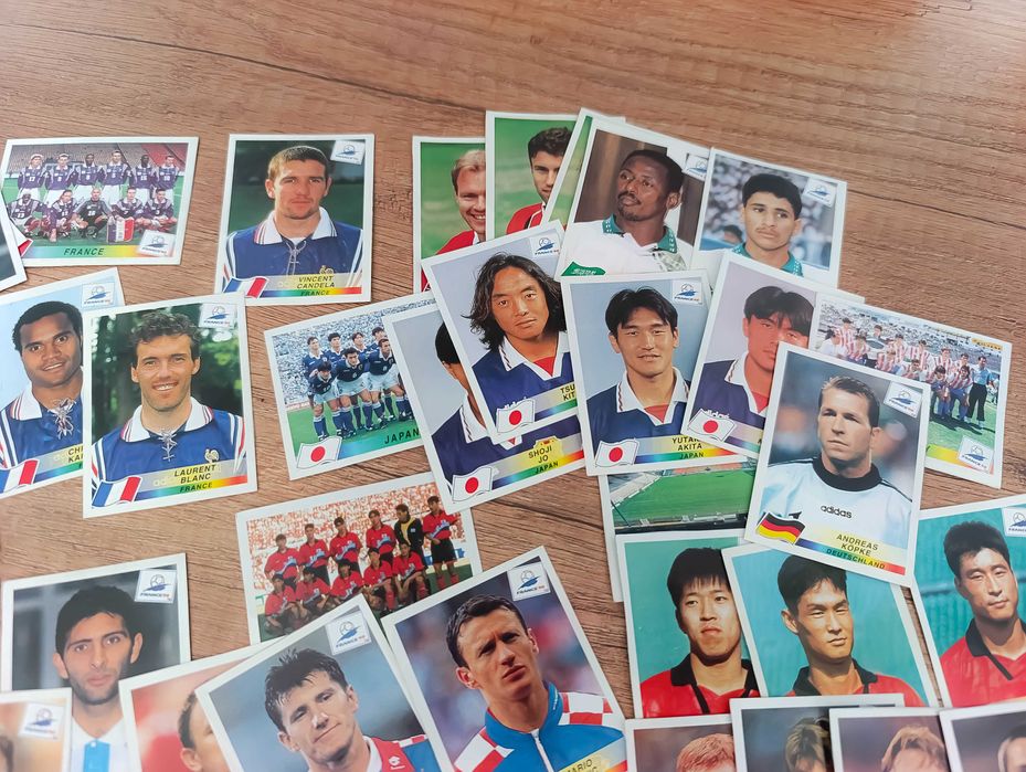 MUNDIAL FRANCE 98 PANINI - Karty z albumu 239 sztuk