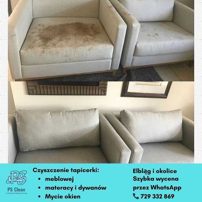 Profesjonalne pranie tapicerki Elbląg i okolice
