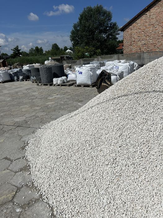 BIAŁA MARIANNA Extra White Kamień do Ogrodu Grys 8-6, 16-32 Thassos