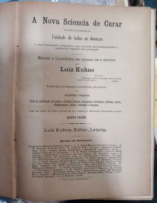 A Nova Sciencia de Curar de Luiz Kuhne - portes incluídos