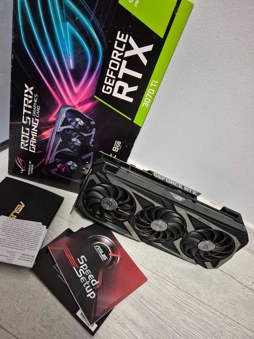 відеокарта ТОП версія RTX3070Ti ASUS ROG STRIX OC пломба. TRADE-IN