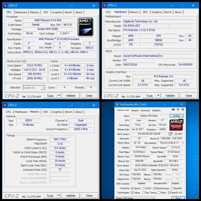 Комп’ютер (4 ядра / 8GB RAM / SSD+HDD / Radeon 550)