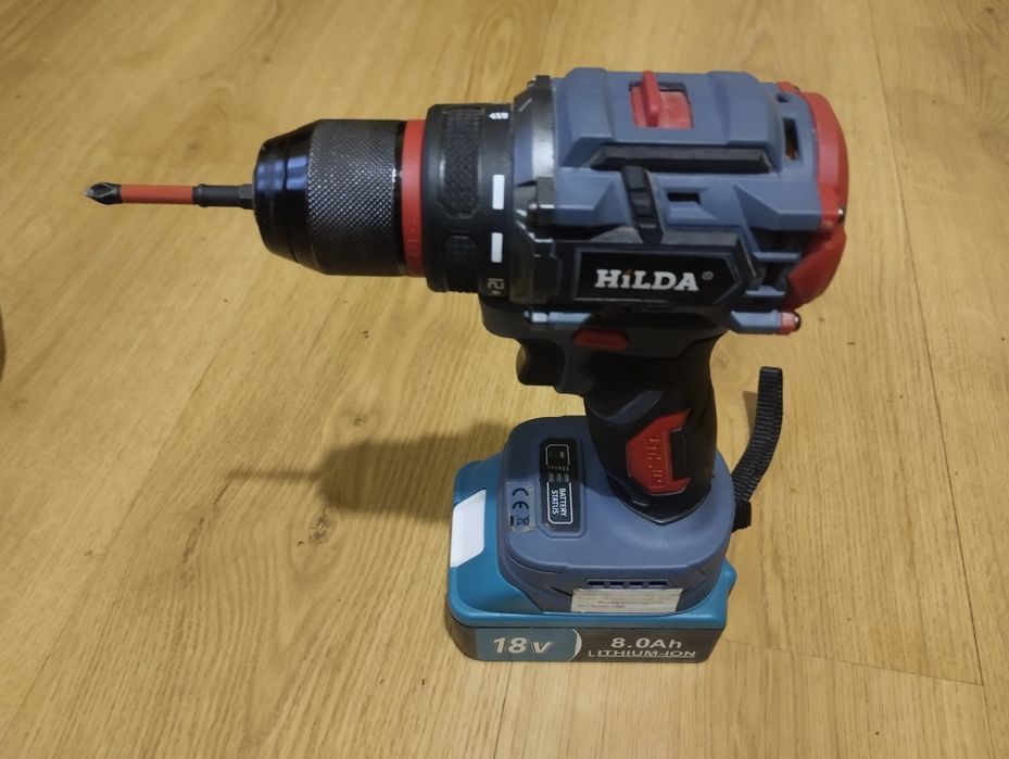 Компактна безщіткова дриль, шуруповерт HILDA