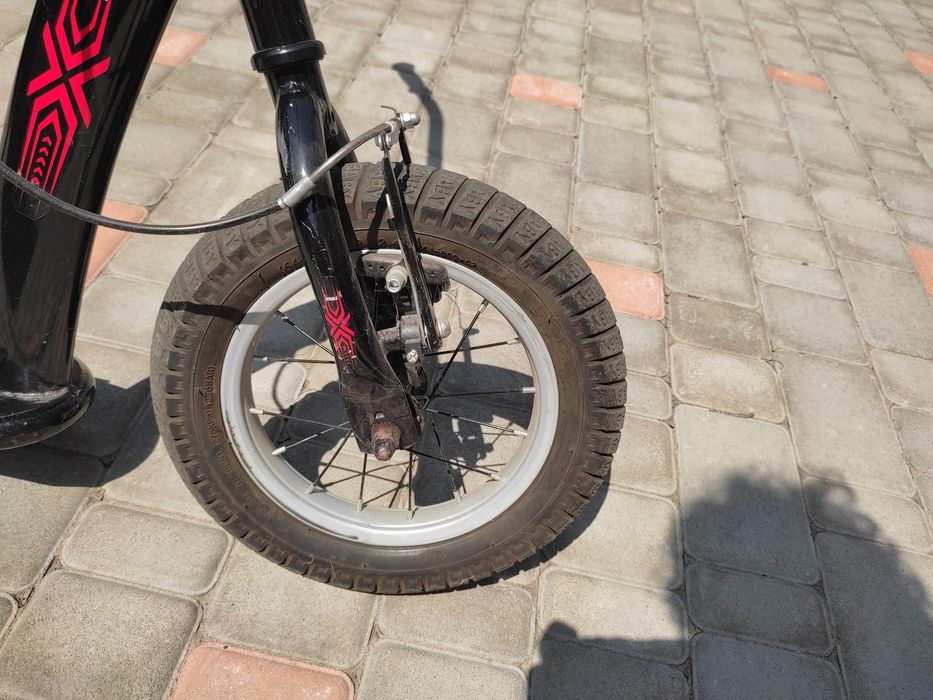 Самокат Двоколісний Sr 2-047 Великі Колеса, Ручне Гальмо