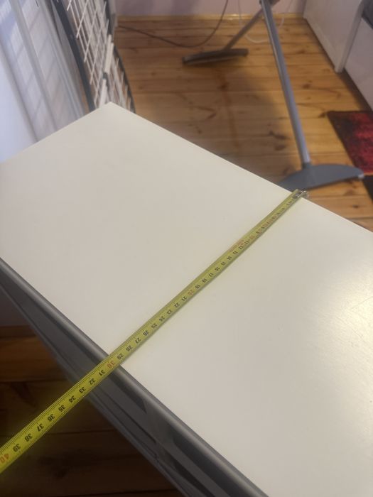 Komoda 2 sztuki kolor szaro biały