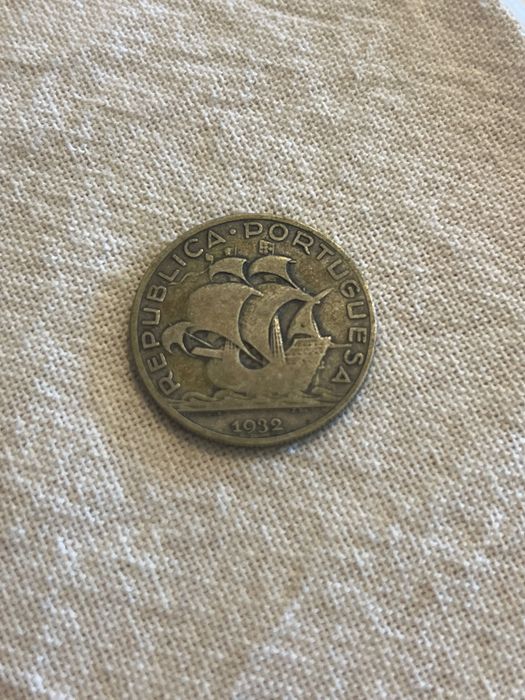 Moeda de 5 escudos do ano 1932