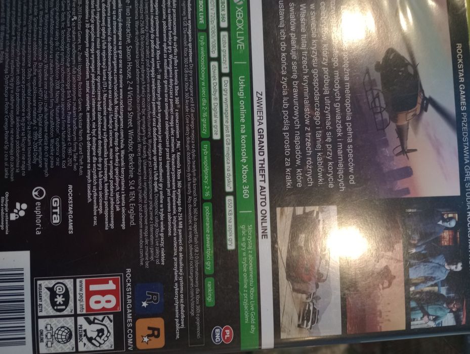Xbox 360 GTA 5 gra