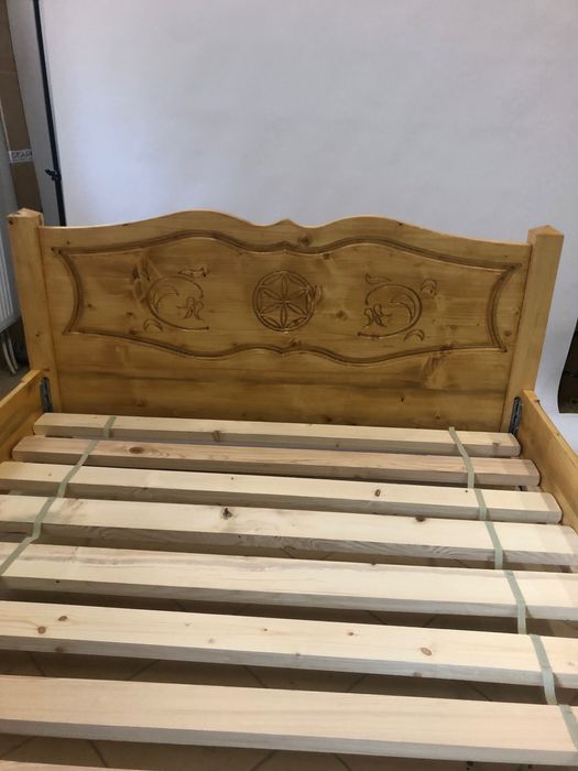 Łóżko drewniane góralskie
