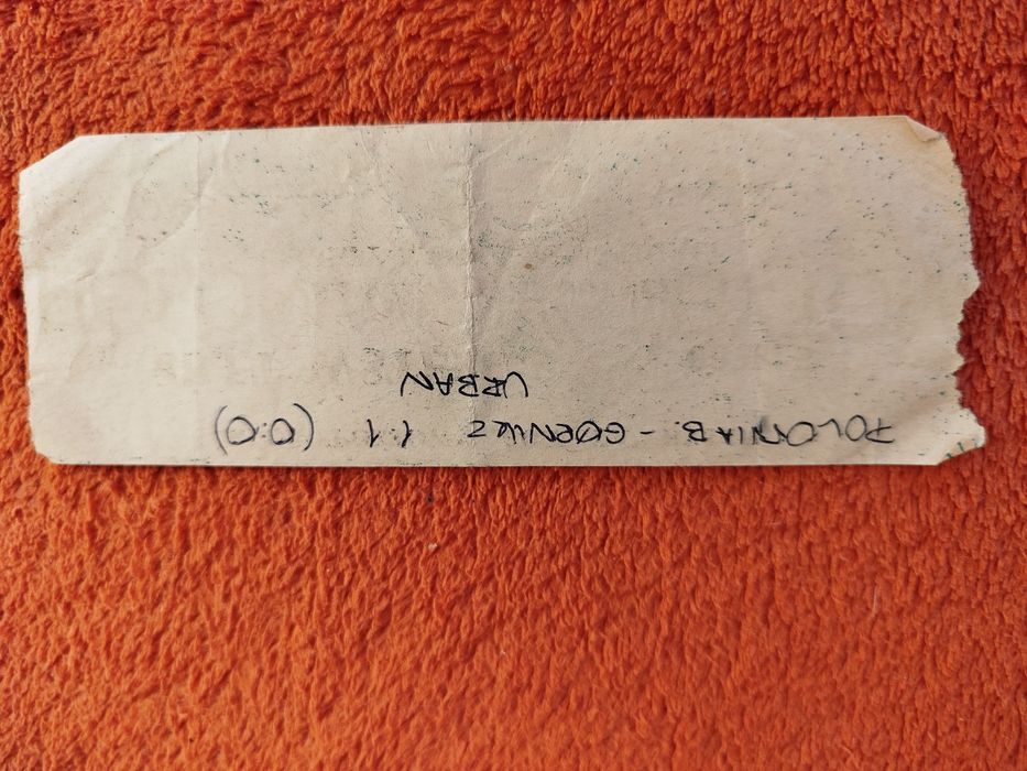 Bilet Polonia Bytom Górnik Zabrze 6 X 1986