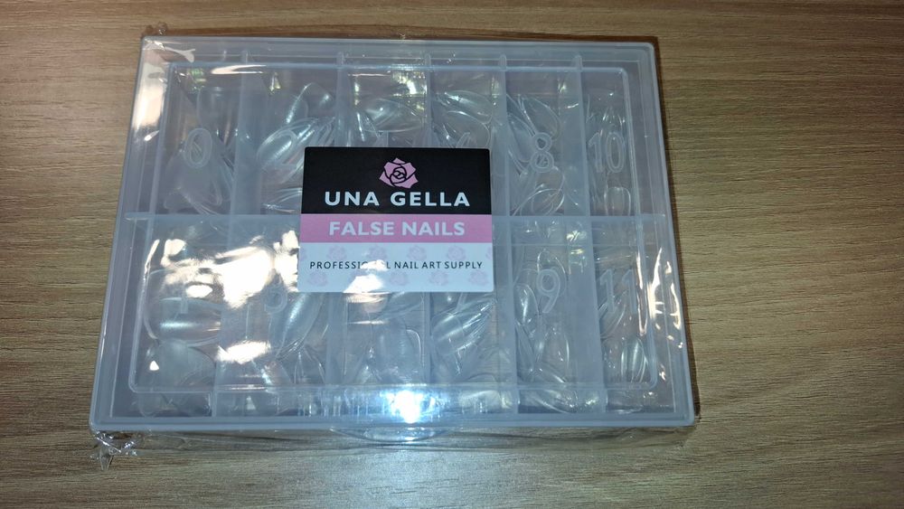 Mega Duży Zestaw - Tipsy - Paznokcie - UNA GELLA Zestaw do Stylizacji