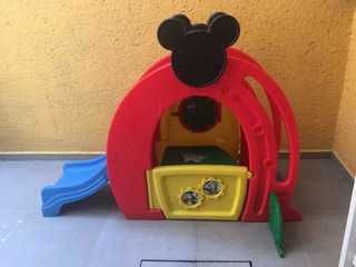 Feber Mickey Activity Slide | Escorrega com Casinha e Área de Brincadeira