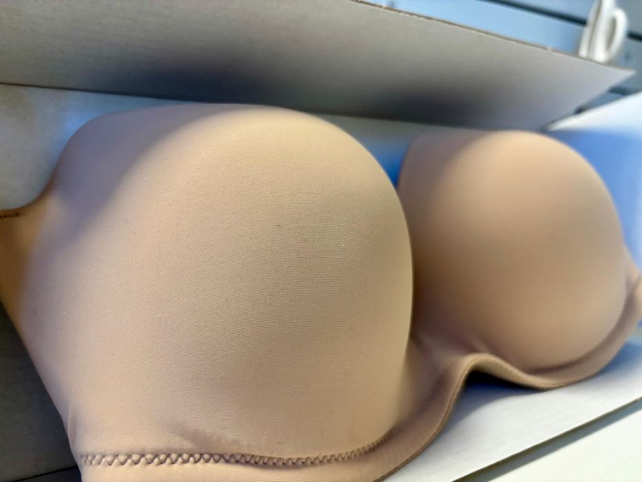 Biustonosz bez ramiączek nude, nowy, tylko przymierzany, bra, Sylweste