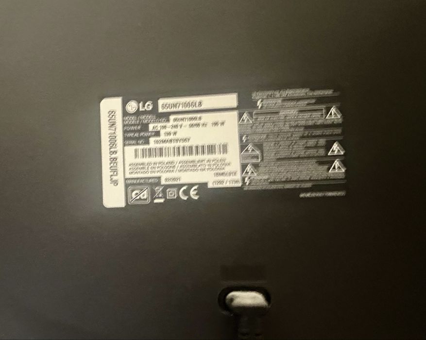 TV LG 65 polegadas