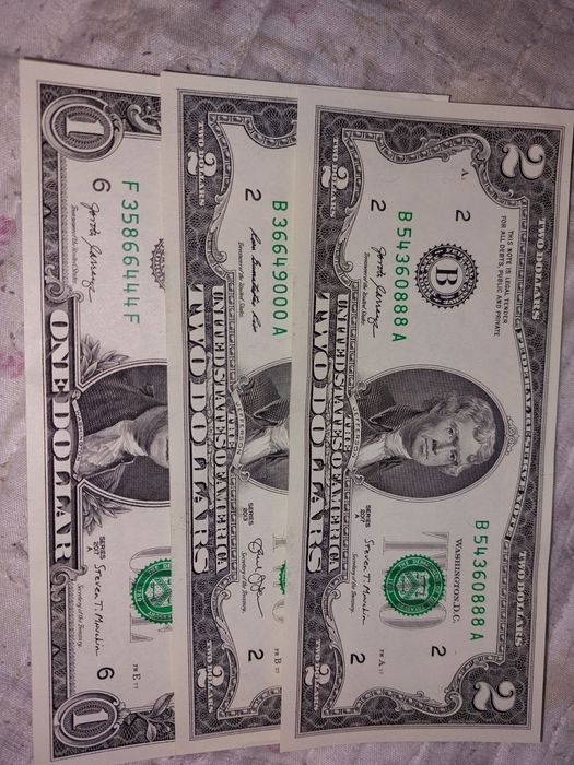 Колекціонування продам 1$ 2$ 5$ 10$ нові долар доллар долари