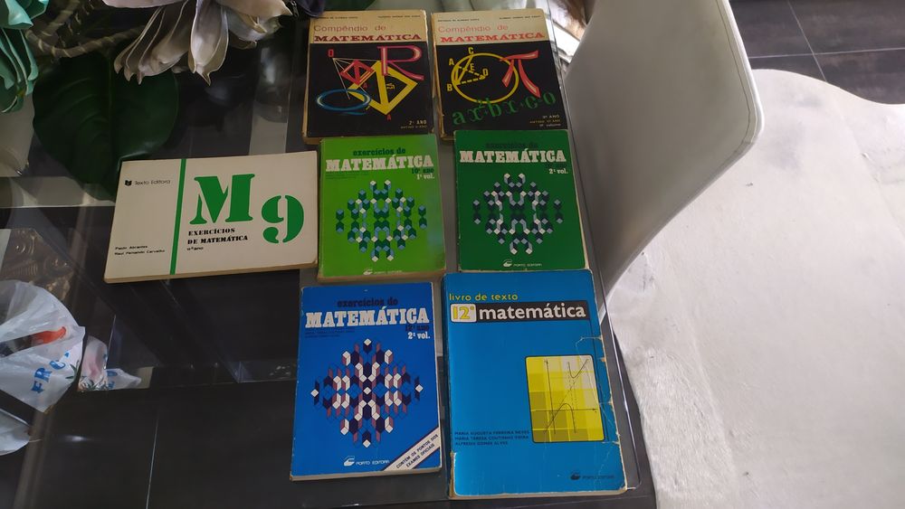 livros antigos de matemática compêndios, exercícios etc 9,99€ cada