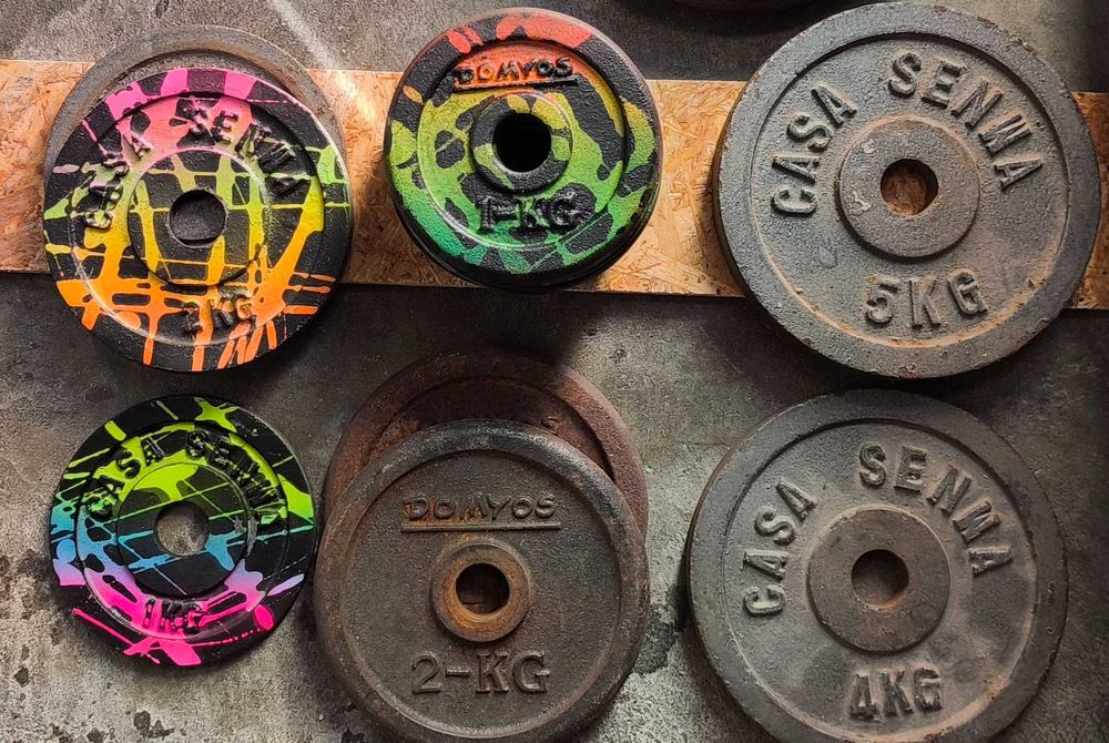 Pesos de musculação - Ferro