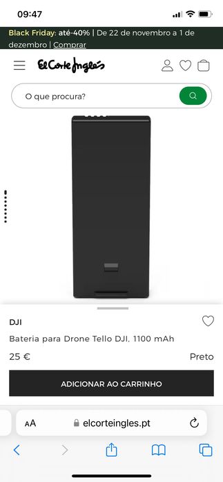Drone Dji Tello sem bateria