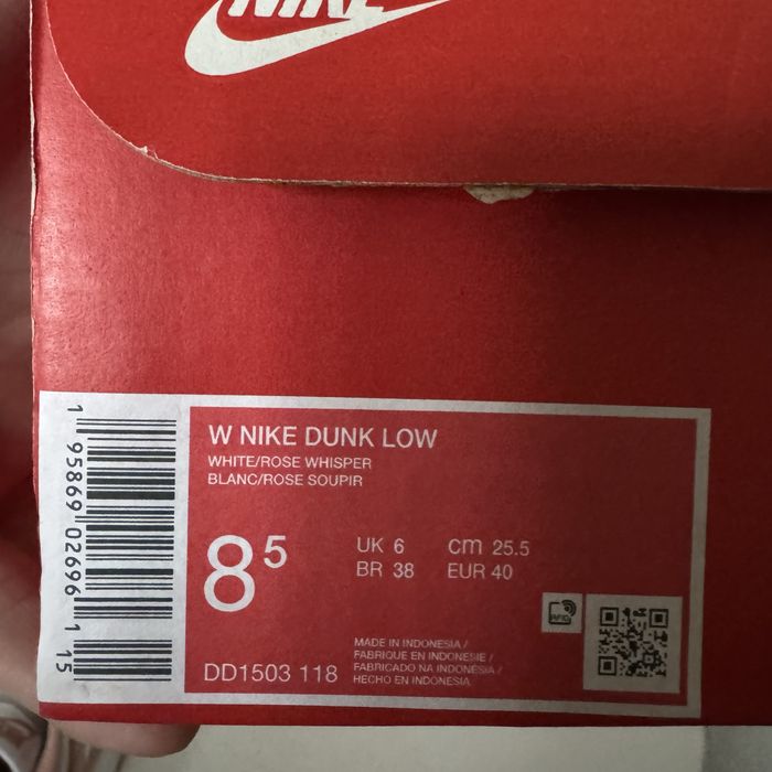 Оригінал! Кросівки Nike dunk low us8.5 39