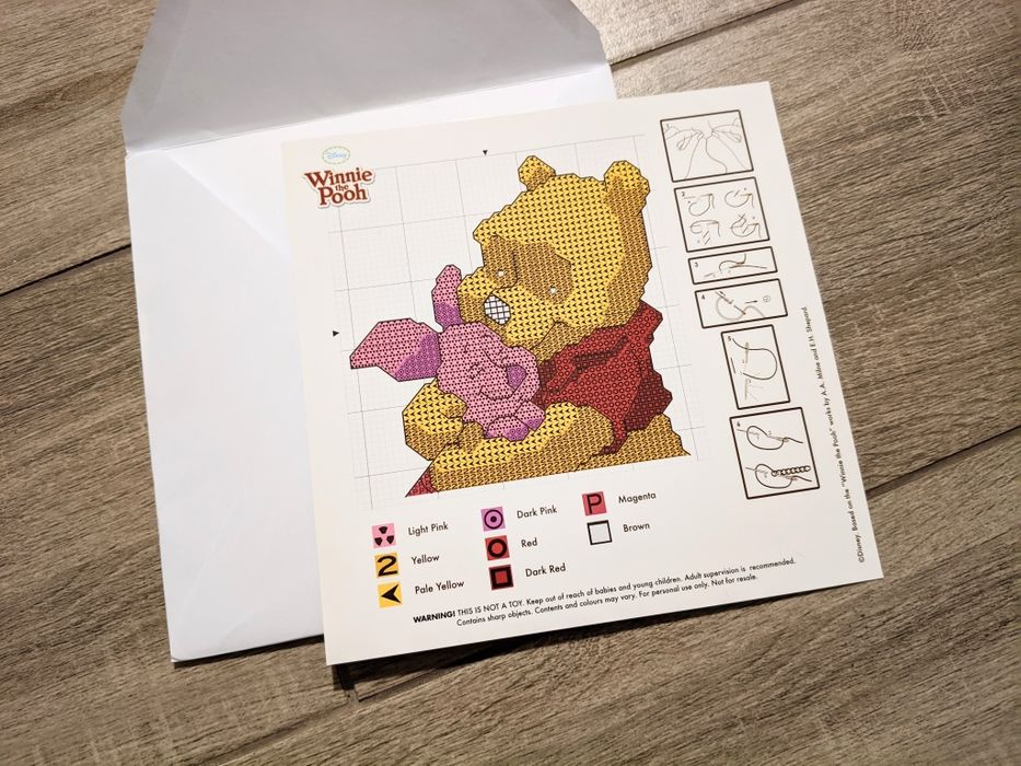 Набор для вышивки крестиком открытки Winnie the Pooh от Disney