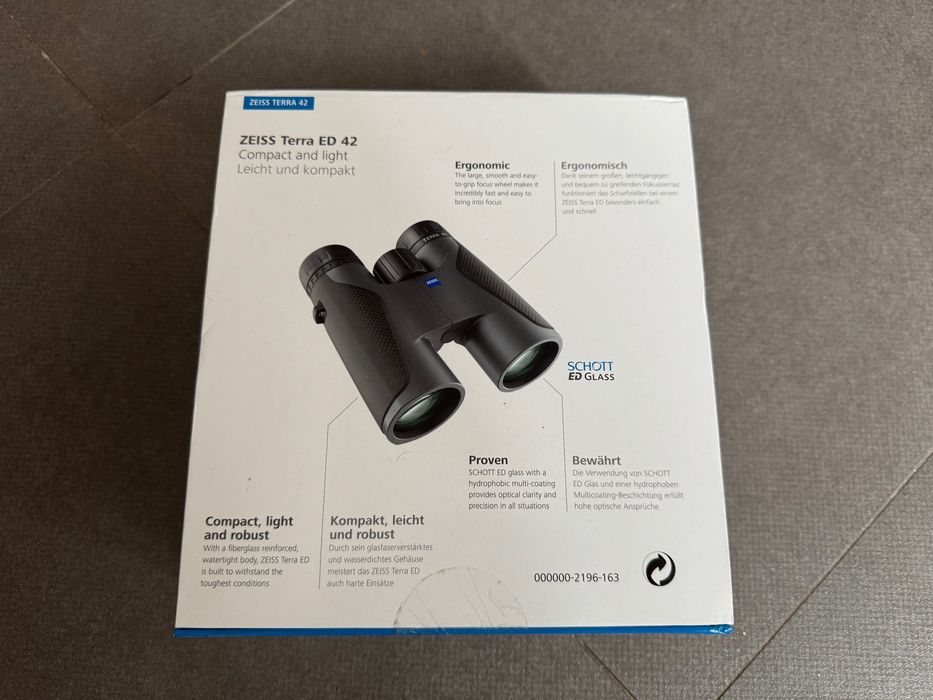 Nowa lornetka Zeiss Terra ED 10x42 Grey (524204) GW24m