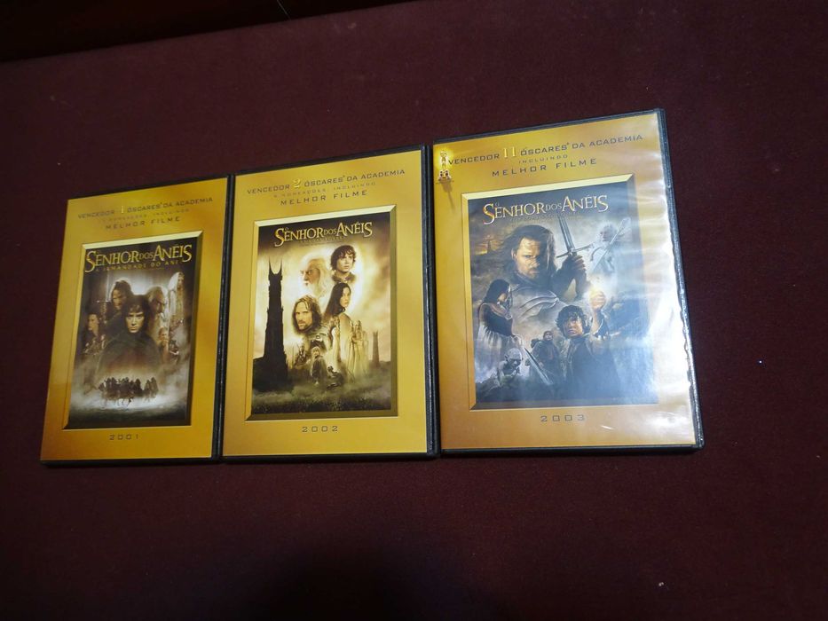 DVD-Senhor dos aneis-Trilogia 3 DVDs duplos