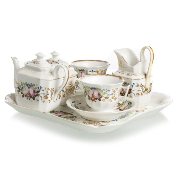 Porcelana - Tête-à-tête - Vista Alegre - Século XIX