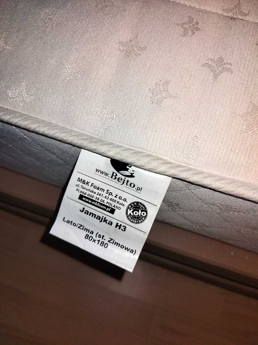 Materac pojedynczy 80x180
