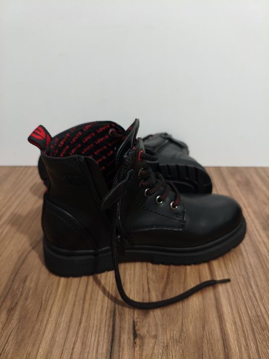 Buty Levis Levi's Strauss Catherine botki czarne na suwaki r. 34 21cm