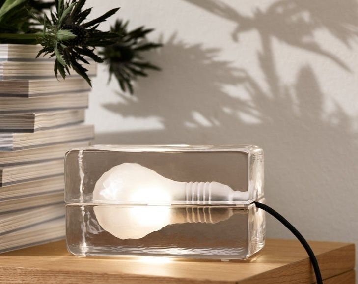 Candeeiro de vidro Block Lamp of Design House of Stockholm