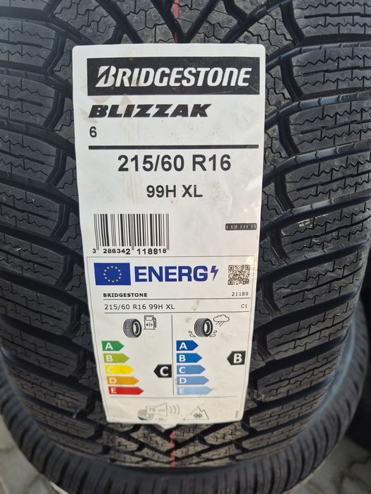 Продаж нового зимового комплекту Bridgestone Blizzak 215/60/R16 99H XL