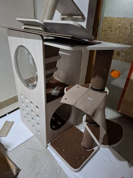 Modularny Drapak ścienny dla kota,  plac  zabaw,