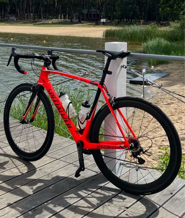 SPECIALIZED tarmac carbon gratis Rocket Red Ultegra Trimax  r. 56