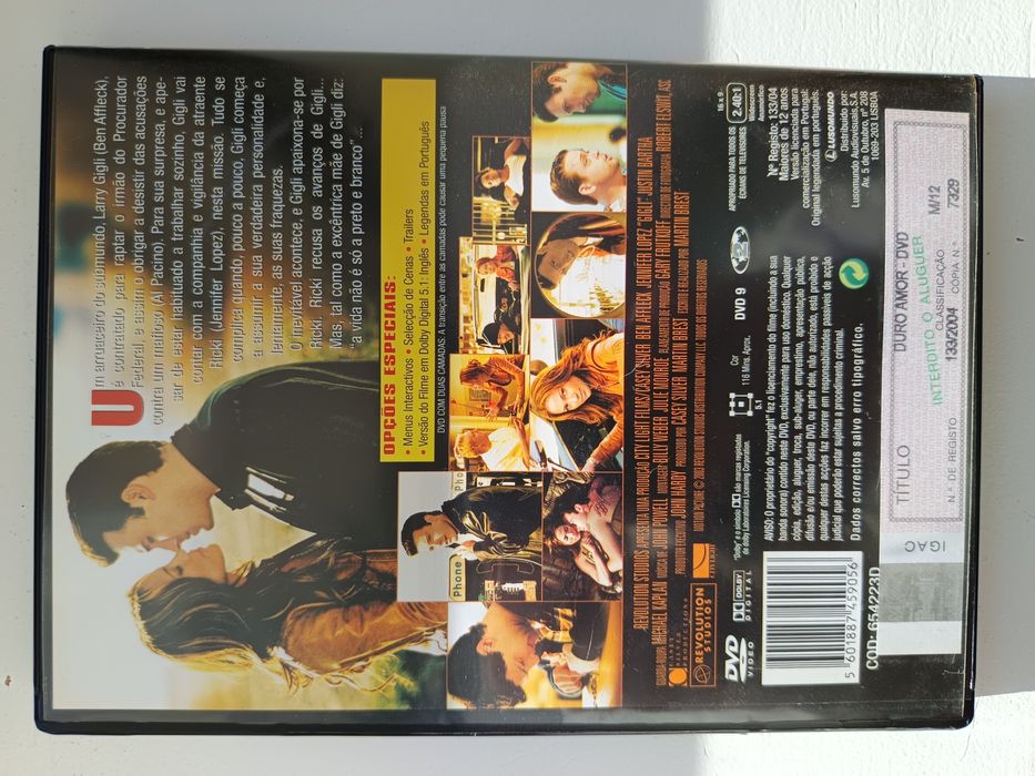 DVD duro amor Jennifer Lopez