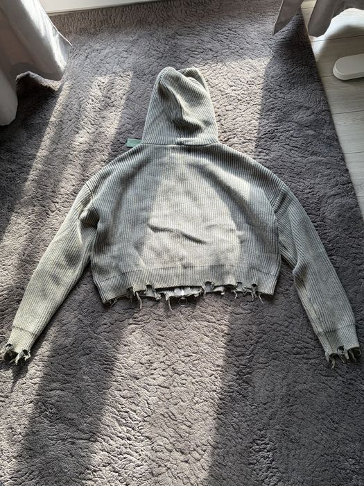 Bluza Scuffers buzz green knit zipper M