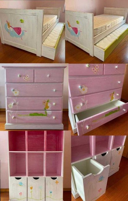 Cómoda Menina Oficina Rústica