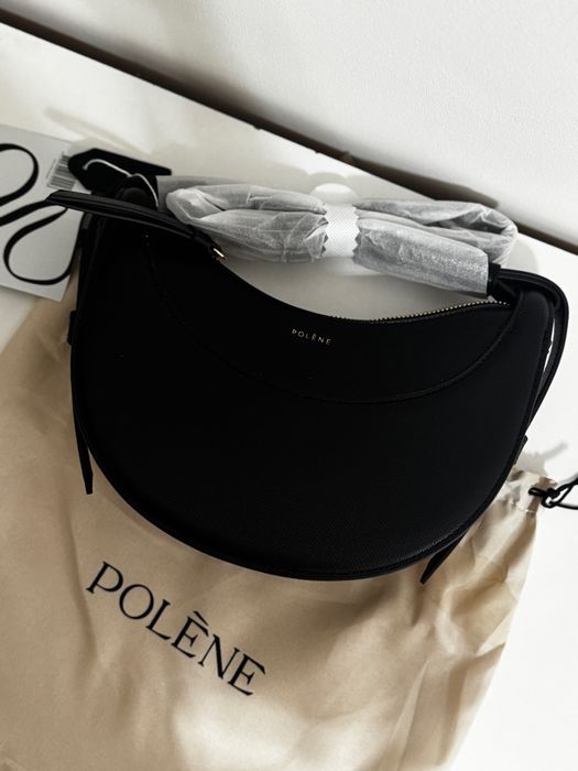 Czarna torebka Polene Numéro Dix Cyme