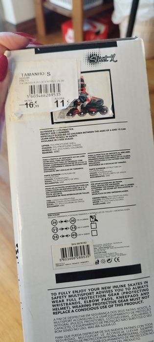 Patins em linha criança